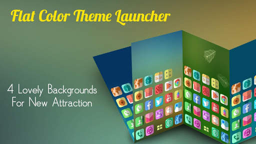 Flat Color Mega Launcher Theme screenshot 3