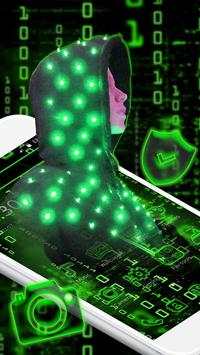 Neon Secret Hacker Launcher Theme screenshot 2