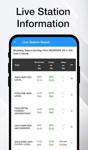 Indian Railway Timetable Live screenshot 16