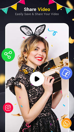 Birthday video maker with song : happy birthday screenshot 5