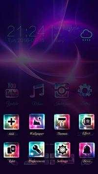 Galaxy Glass Go Launcher Theme screenshot 4