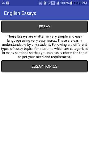 English Essays - using very easy words screenshot 3