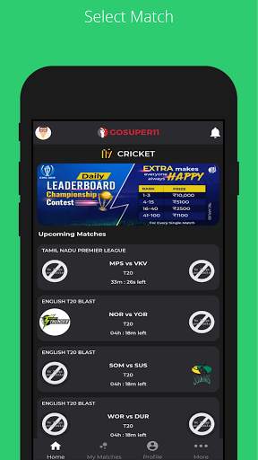 MyFab11 Fantasy Cricket Football Prediction App screenshot 2