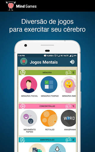 Jogos Mentais screenshot 1
