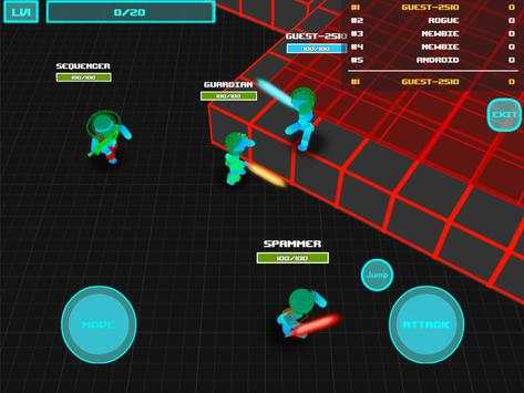 Stickman Multiplayer: Neon Warriors io screenshot 13