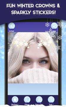 Winter Crown Stickers – Ice Princess Camera screenshot 5
