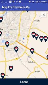 Map Pokemon Go screenshot 2
