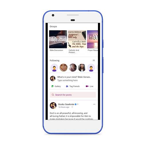 Gloryfier - Christian Social Media, Blog & Forum screenshot 2