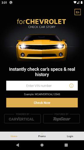 Check Car History for Chevrolet screenshot 1