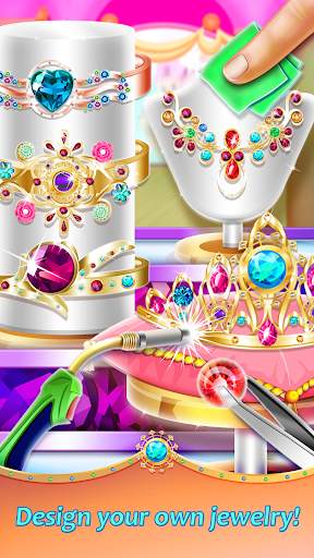 Jewelry Shop Games: Princess Design screenshot 2