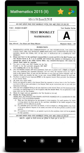 10 Years NDA Papers  |  NA Papers With Answer Key screenshot 5