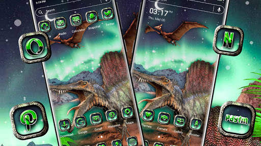 Aurora Dinosaur Launcher Theme screenshot 3