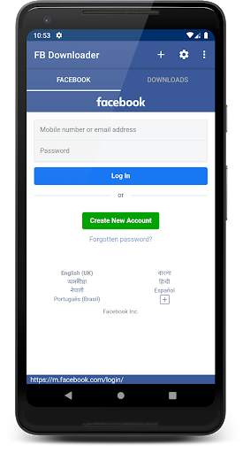 FDL - Video Downloader for Facebook screenshot 1