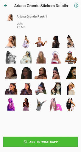Ariana Grande Stickers App screenshot 2