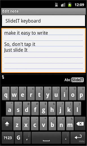 SlideIT Gingerbread Skin screenshot 2