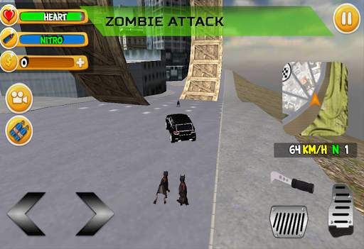 Real 4x4 Jeep Drive City Dogs screenshot 5