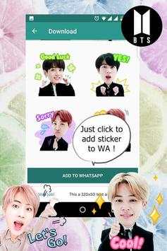 BTS Idol Stickers WA screenshot 3