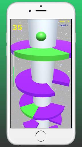 Helix 3d jump ball game screenshot 1