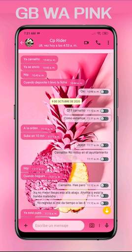 GB WA Pink Aero - WA Update Terbaru screenshot 5