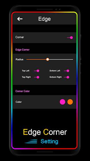 Edge lighting Notification : Rounded Corners App screenshot 4