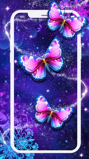 Purple Butterfly Live Wallpaper screenshot 2