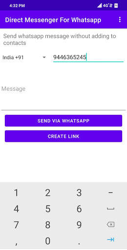 Direct Messenger For Whatsapp screenshot 2