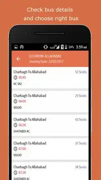 UPSRTC Bus Schedule screenshot 2