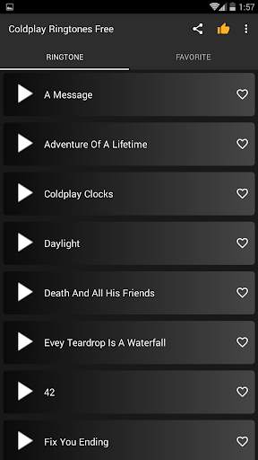 Coldplay ringtones free screenshot 3