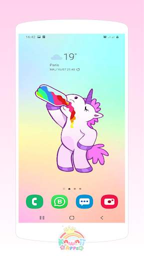 Kawaii Unicorn wallpapers cute background screenshot 4