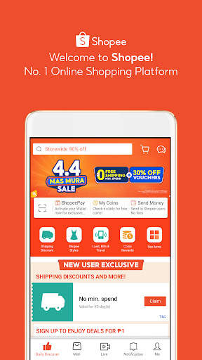 Shopee PH: Shop this 4.4 screenshot 1