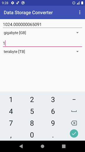 MB to GB : Data Storage Converter screenshot 2