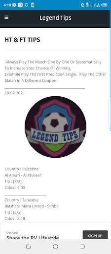 Legend Tipster screenshot 3