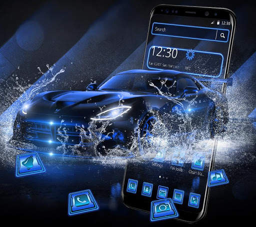 Neon Racing Sports Car Theme screenshot 1