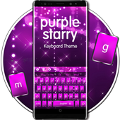 Purple Starry Keyboard Theme icon