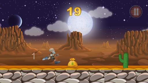 Crazy Grandpa Running Game screenshot 2