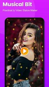 Particle.ly Video Status Maker Musical Bit Video स्क्रीनशॉट 1