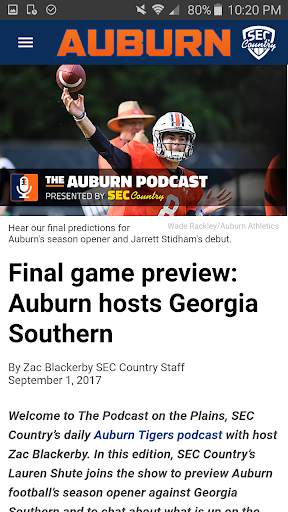 SEC Country:Team-Specific News screenshot 5