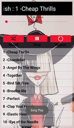 Sia Songs Offline (30 Music) screenshot 5