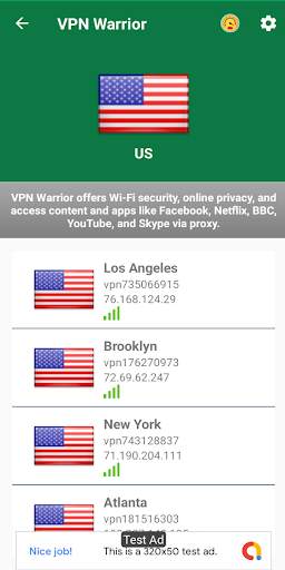 VPN Warrior Lite screenshot 2
