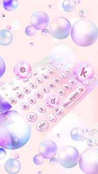 Bàn phím chủ đề bong bóng đầy màu sắc mát mẻ screenshot 2