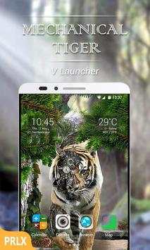 Mechanical Tiger Parallax V Launcher Theme screenshot 1