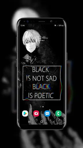 Black Sad Wallpaper screenshot 2