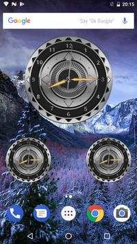 Steel Clock Analog Widget स्क्रीनशॉट 6