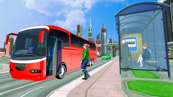 Urban city Coach Bus Driving - New Games 2020 screenshot 3