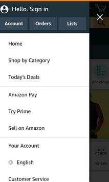 Amazon online shopping скриншот 1