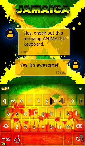 Jamaica Animated Keyboard screenshot 3