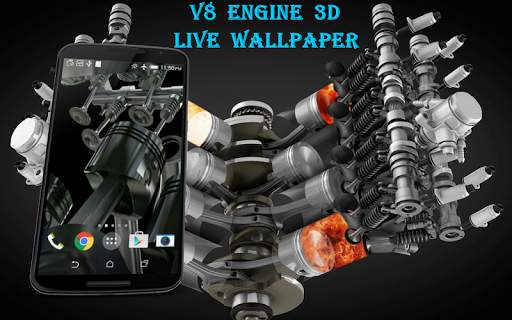 V8 Engine 3D Live Wallpaper screenshot 1