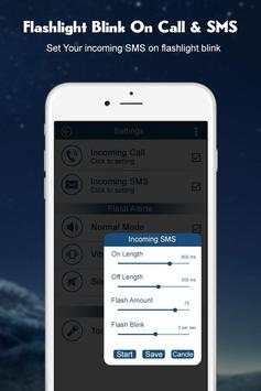 Flashlight Blink on Call & Sms screenshot 4