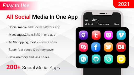 Master -  All social media & social network app screenshot 1
