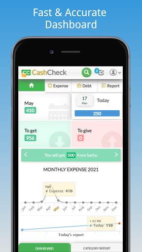 Cash Check- Expense Manager & Debt Tracker App screenshot 1